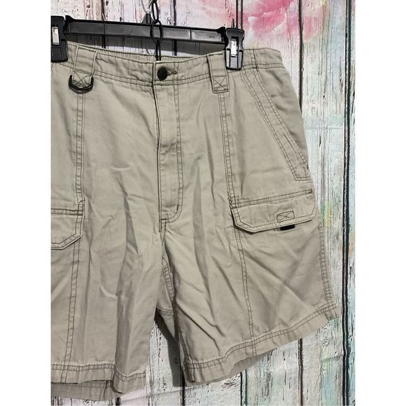 Mountain Cargo Shorts Men’s Size 38 Khaki Chino Shorts ❤️💕 - Picture 6 of 13